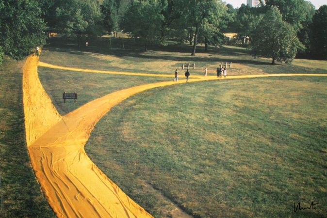 Wrapped walk ways - Loose Park